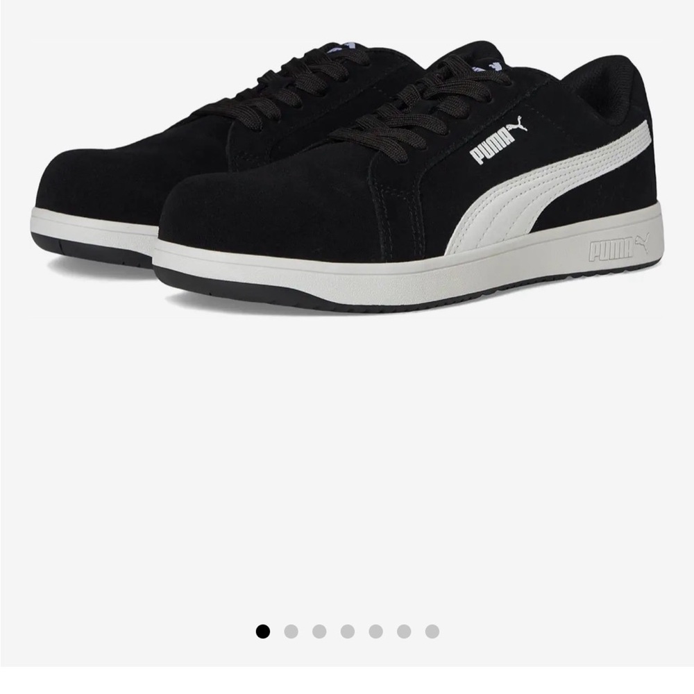 Puma Men's Black and White Sneakers